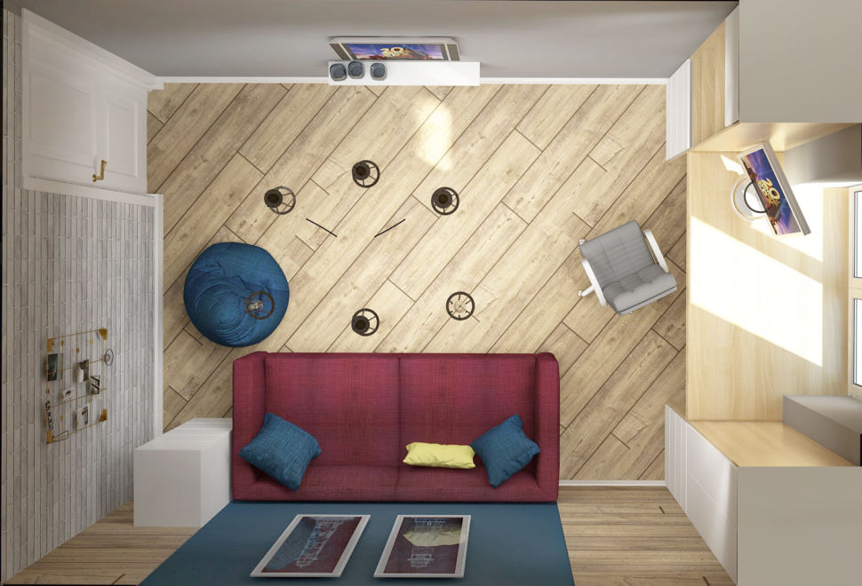 Детская комната 13 кв.м для подростка ➤ смотреть фото дизайна интерьера