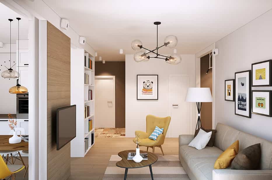 Дизайн двухкомнатной квартиры - фото новинок дизайна и планировки